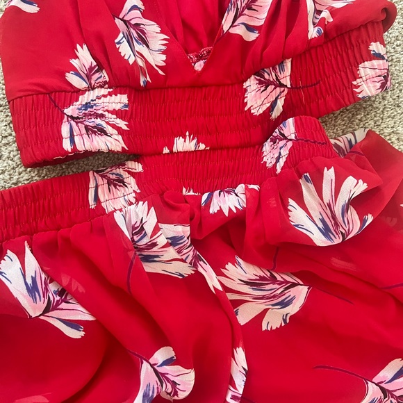 Express Palm Print Cut-Out Maxi Dress - Picture 4 of 4